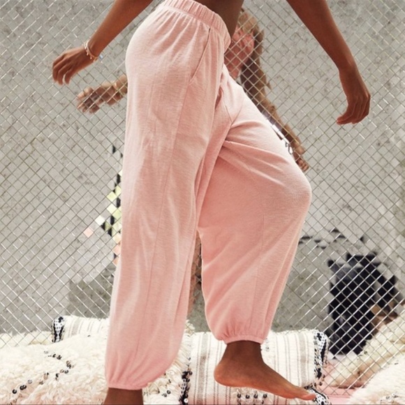 Aerie Aladdin Pink Oversized Joggers 